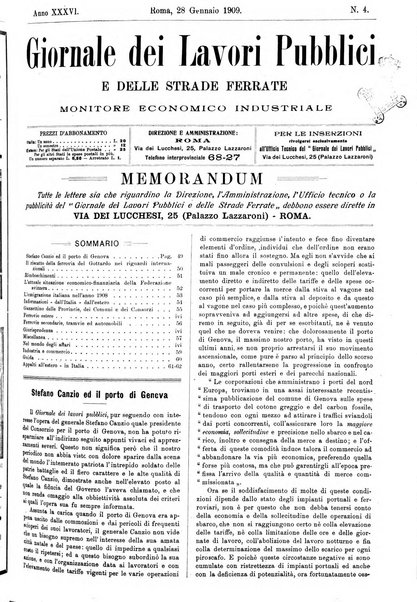 Giornale dei lavori pubblici e delle strade ferrate