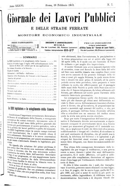 Giornale dei lavori pubblici e delle strade ferrate