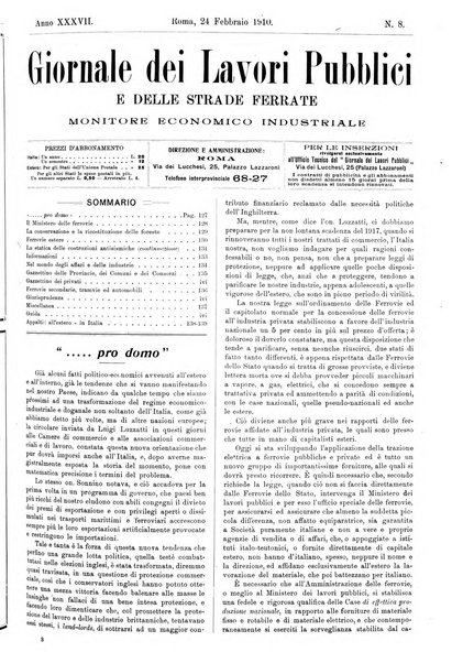 Giornale dei lavori pubblici e delle strade ferrate