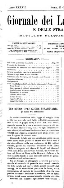 Giornale dei lavori pubblici e delle strade ferrate