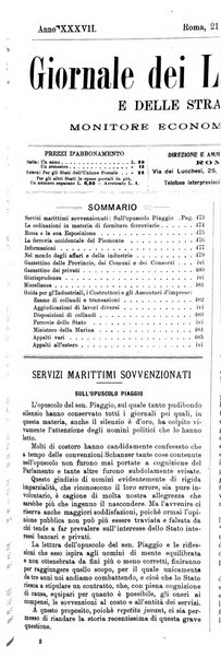 Giornale dei lavori pubblici e delle strade ferrate