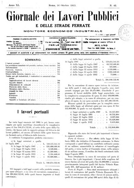 Giornale dei lavori pubblici e delle strade ferrate