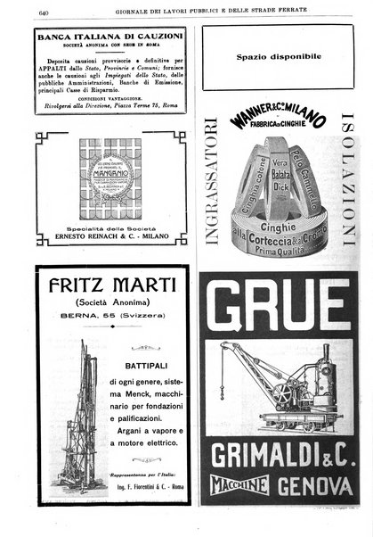 Giornale dei lavori pubblici e delle strade ferrate