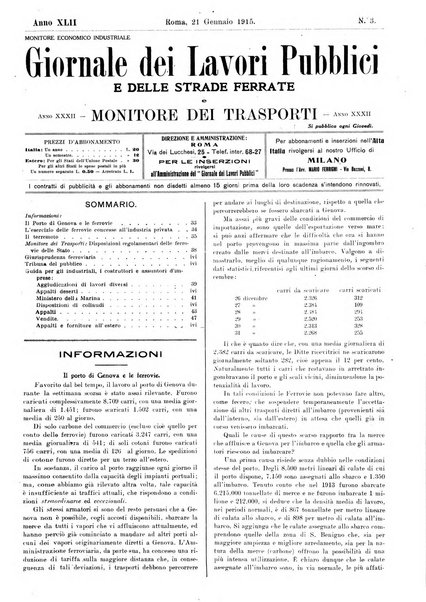 Giornale dei lavori pubblici e delle strade ferrate