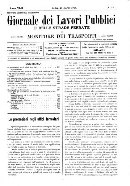 Giornale dei lavori pubblici e delle strade ferrate