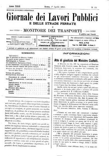 Giornale dei lavori pubblici e delle strade ferrate