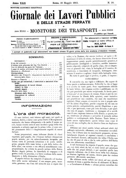 Giornale dei lavori pubblici e delle strade ferrate