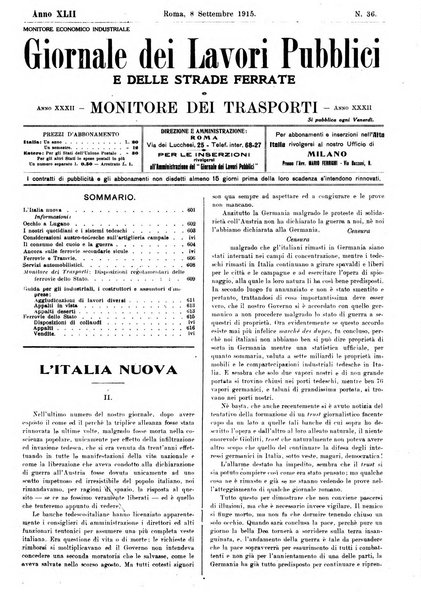 Giornale dei lavori pubblici e delle strade ferrate