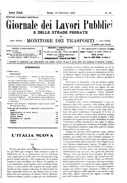 Giornale dei lavori pubblici e delle strade ferrate