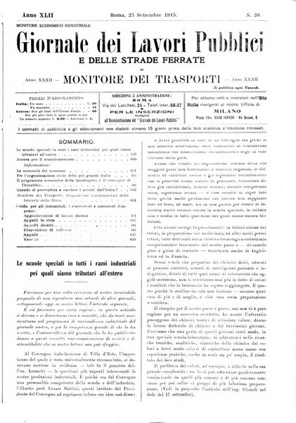 Giornale dei lavori pubblici e delle strade ferrate