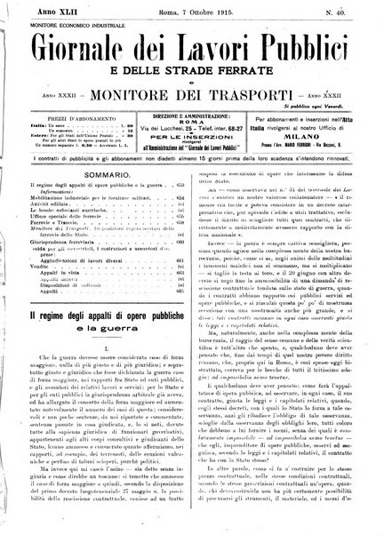 Giornale dei lavori pubblici e delle strade ferrate