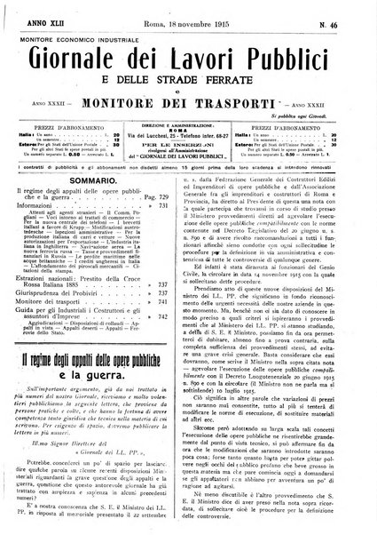 Giornale dei lavori pubblici e delle strade ferrate