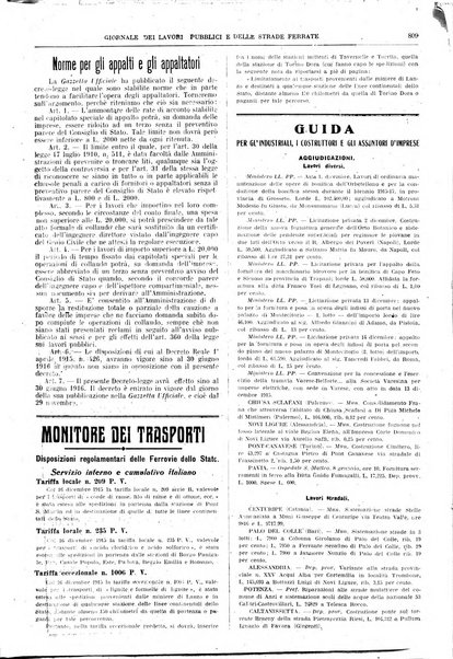 Giornale dei lavori pubblici e delle strade ferrate