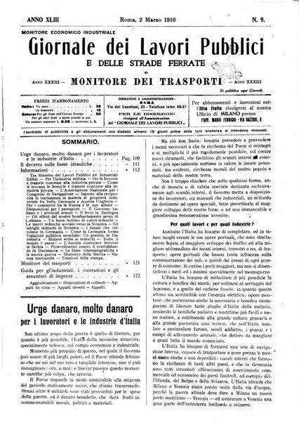 Giornale dei lavori pubblici e delle strade ferrate