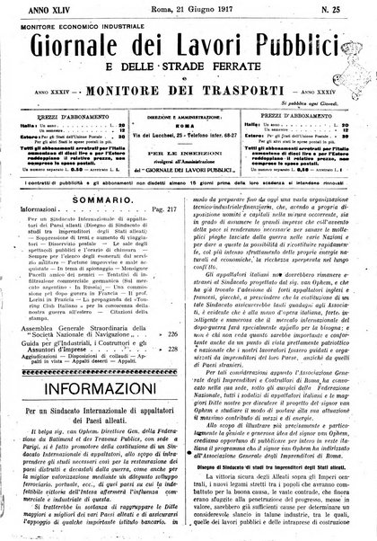 Giornale dei lavori pubblici e delle strade ferrate