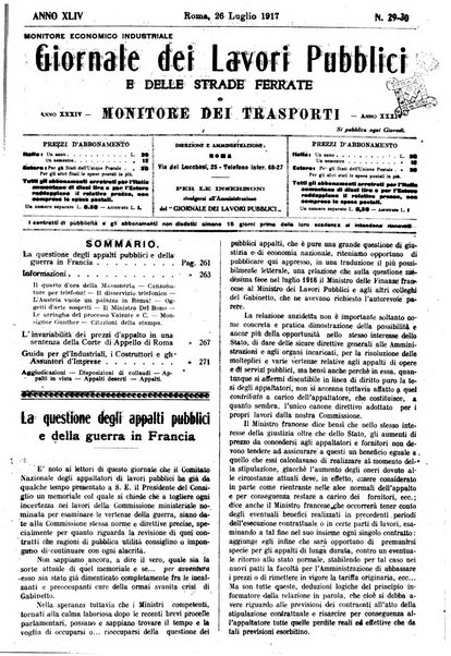 Giornale dei lavori pubblici e delle strade ferrate