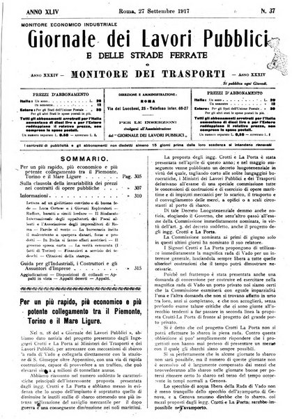 Giornale dei lavori pubblici e delle strade ferrate