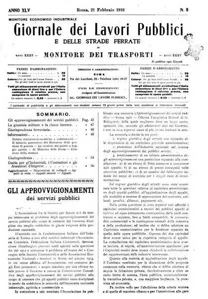 Giornale dei lavori pubblici e delle strade ferrate