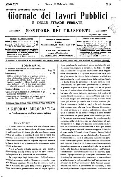 Giornale dei lavori pubblici e delle strade ferrate