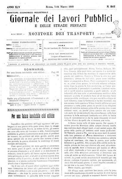 Giornale dei lavori pubblici e delle strade ferrate