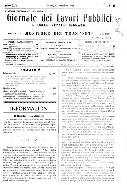 Giornale dei lavori pubblici e delle strade ferrate