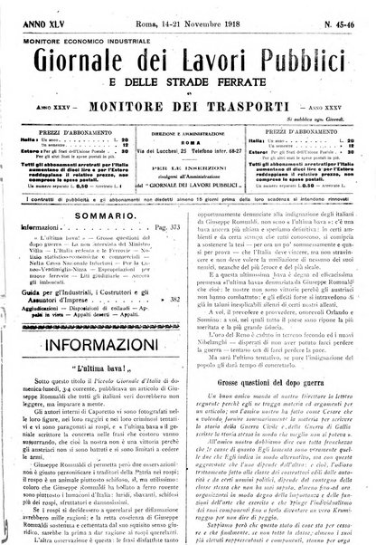 Giornale dei lavori pubblici e delle strade ferrate