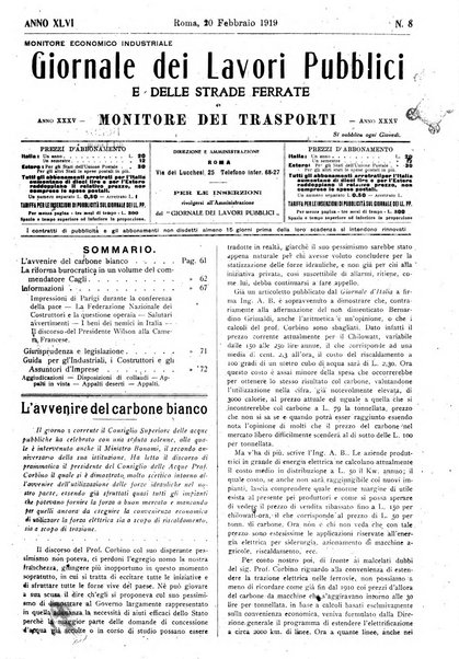 Giornale dei lavori pubblici e delle strade ferrate