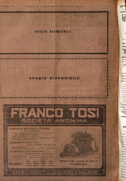 Giornale dei lavori pubblici e delle strade ferrate