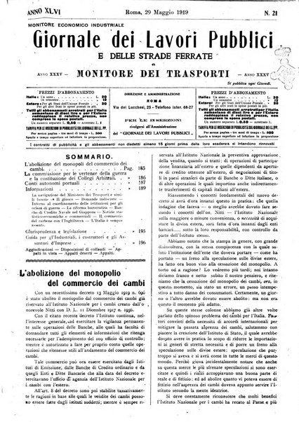 Giornale dei lavori pubblici e delle strade ferrate