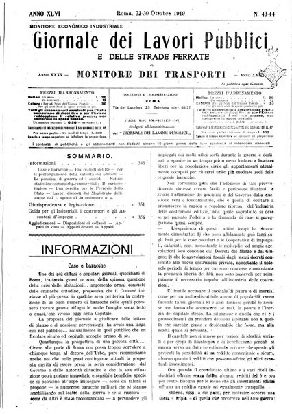 Giornale dei lavori pubblici e delle strade ferrate