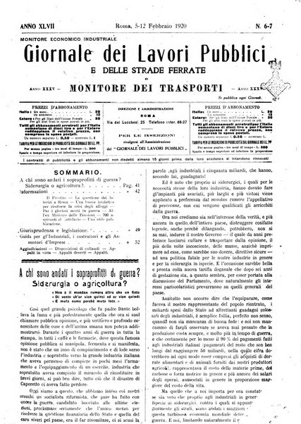 Giornale dei lavori pubblici e delle strade ferrate