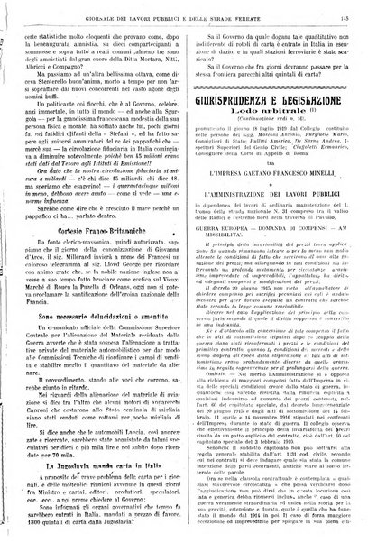 Giornale dei lavori pubblici e delle strade ferrate