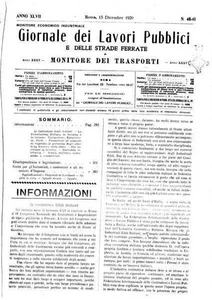 Giornale dei lavori pubblici e delle strade ferrate