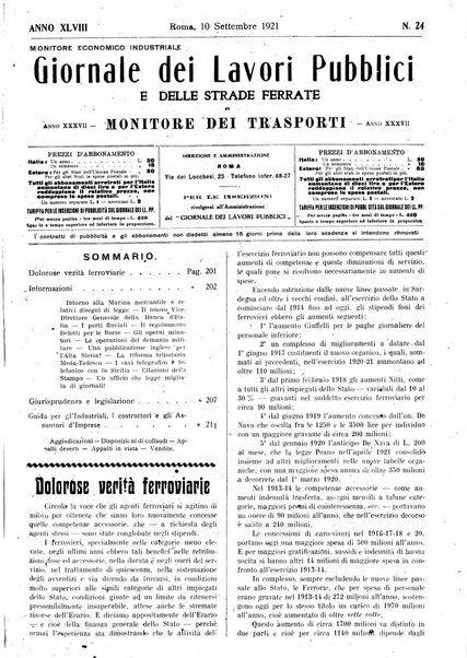 Giornale dei lavori pubblici e delle strade ferrate