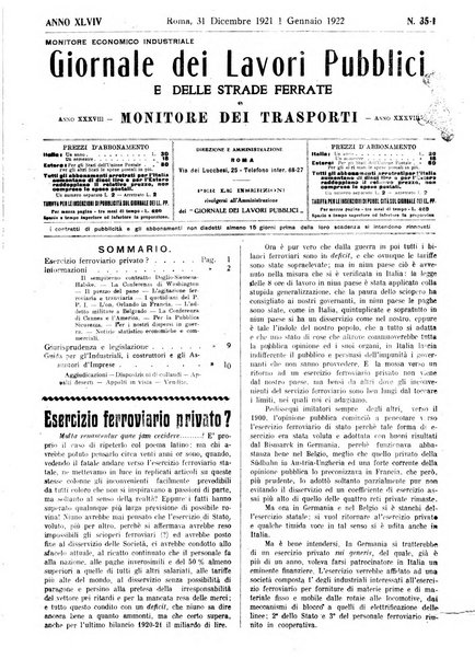 Giornale dei lavori pubblici e delle strade ferrate