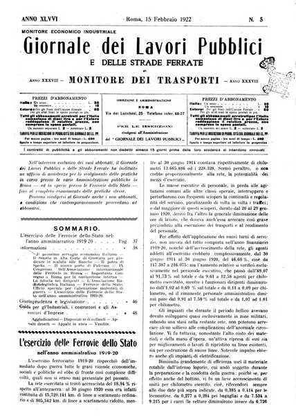 Giornale dei lavori pubblici e delle strade ferrate