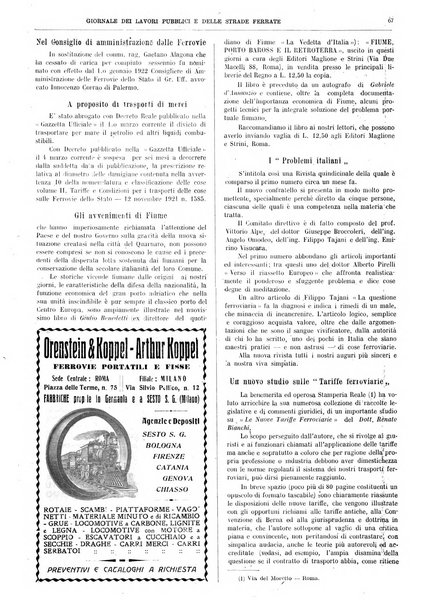 Giornale dei lavori pubblici e delle strade ferrate