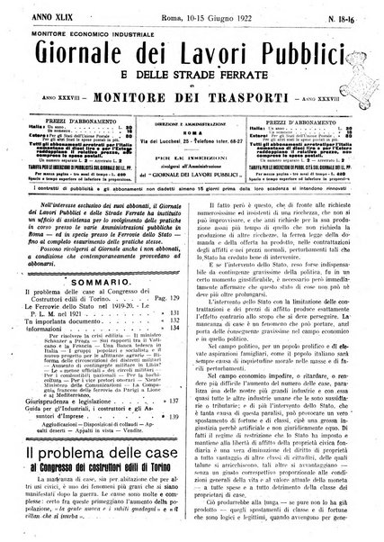 Giornale dei lavori pubblici e delle strade ferrate