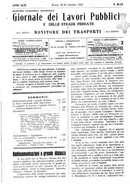 Giornale dei lavori pubblici e delle strade ferrate