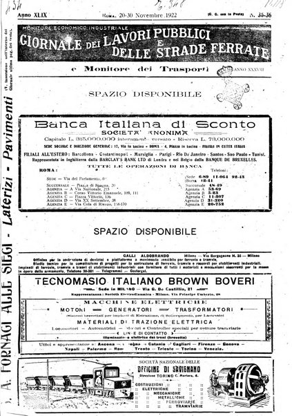 Giornale dei lavori pubblici e delle strade ferrate