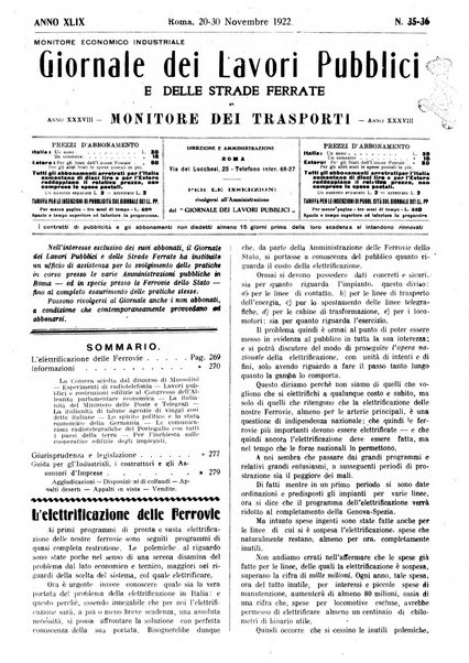 Giornale dei lavori pubblici e delle strade ferrate