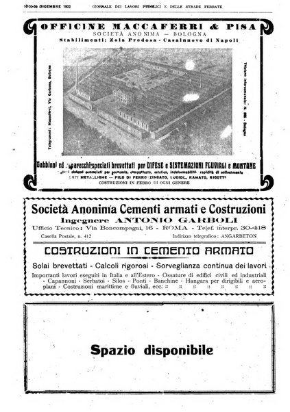 Giornale dei lavori pubblici e delle strade ferrate