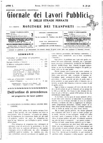 Giornale dei lavori pubblici e delle strade ferrate