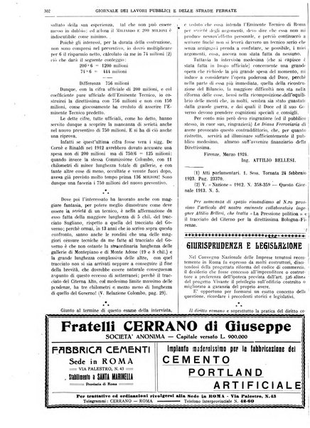 Giornale dei lavori pubblici e delle strade ferrate