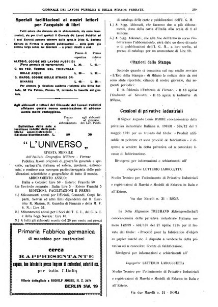 Giornale dei lavori pubblici e delle strade ferrate