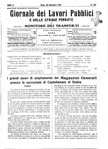 Giornale dei lavori pubblici e delle strade ferrate