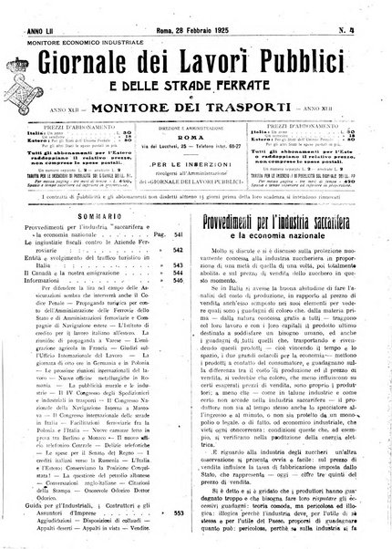 Giornale dei lavori pubblici e delle strade ferrate