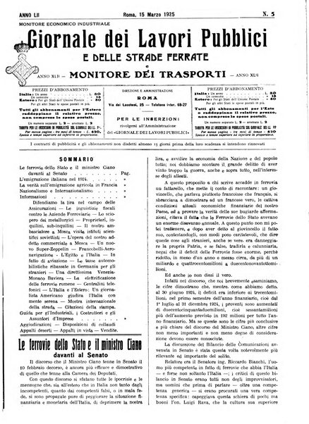 Giornale dei lavori pubblici e delle strade ferrate