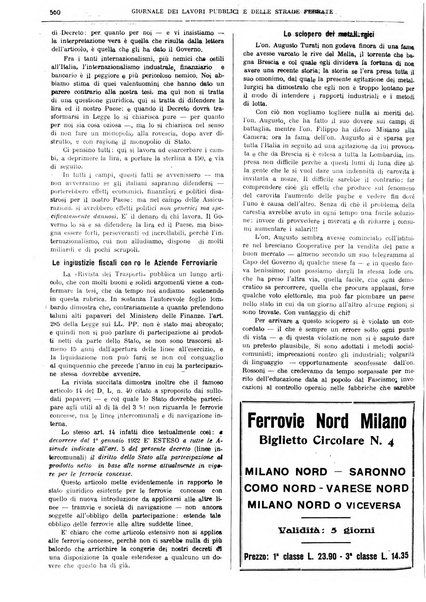 Giornale dei lavori pubblici e delle strade ferrate