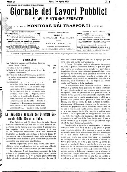 Giornale dei lavori pubblici e delle strade ferrate